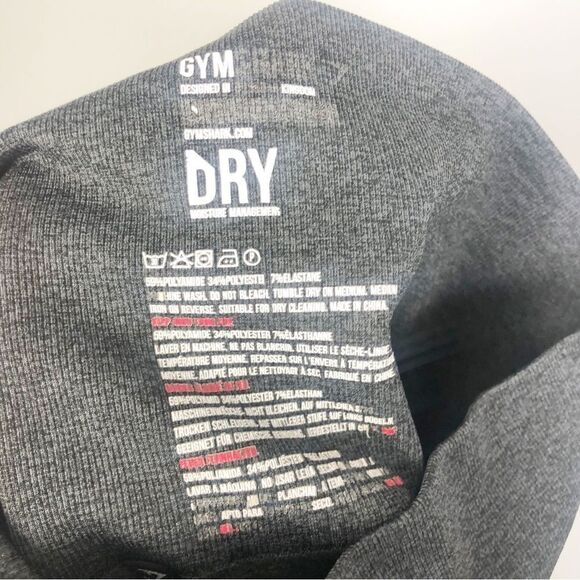 GYMSHARK | Charcoal Gray 7/8 Length Leggings Booty Accents Women’s Size Small - Picture 7 of 7